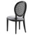Forte French Vintage Dining Side Chairs - Set of 2 EEI-6238-BLK-LGR