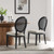 Forte French Vintage Dining Side Chair EEI-6074-BLK-BEI