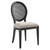 Forte French Vintage Dining Side Chair EEI-6074-BLK-BEI