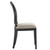 Forte French Vintage Dining Side Chair EEI-6074-BLK-BEI