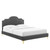 Aviana Performance Velvet Twin Bed MOD-6789-CHA