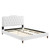 Amber Performance Velvet Twin Platform Bed MOD-6779-WHI