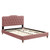 Amber Performance Velvet Twin Platform Bed MOD-6779-DUS