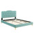 Amber Tufted Performance Velvet Twin Platform Bed MOD-6778-MIN