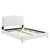 Amber Tufted Performance Velvet Twin Platform Bed MOD-6778-WHI