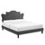 Neena Performance Velvet Full Bed MOD-6815-CHA