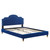 Aviana Performance Velvet Queen Bed MOD-6824-NAV