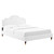 Aviana Performance Velvet Queen Bed MOD-6824-WHI