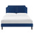 Novi Performance Velvet Twin Bed MOD-6798-NAV