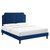 Novi Performance Velvet Twin Bed MOD-6798-NAV