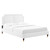 Novi Performance Velvet Full Bed MOD-6808-WHI