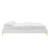 Colette Full Performance Velvet Platform Bed MOD-6888-WHI