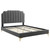 Colette Full Performance Velvet Platform Bed MOD-6888-CHA