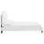 Colette Full Performance Velvet Platform Bed MOD-6889-WHI