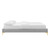 Colette Full Performance Velvet Platform Bed MOD-6888-LGR