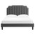 Colette Twin Performance Velvet Platform Bed MOD-6884-CHA