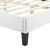 Colette Twin Performance Velvet Platform Bed MOD-6884-WHI