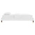 Colette Twin Performance Velvet Platform Bed MOD-6883-WHI