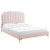 Colette Twin Performance Velvet Platform Bed MOD-6882-PNK