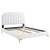 Colette Twin Performance Velvet Platform Bed MOD-6882-WHI