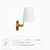 Surround Wall Sconce EEI-5643-WHI-SBR