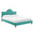 Aurora Performance Velvet Twin Bed MOD-7030-TEA