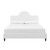 Aurora Performance Velvet Twin Bed MOD-7030-WHI