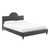 Aurora Performance Velvet Twin Bed MOD-7030-CHA