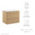 Render 24" Wall-Mount Bathroom Vanity EEI-4433-OAK-WHI