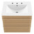 Render 24" Wall-Mount Bathroom Vanity EEI-4433-OAK-WHI