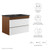 Render 30" Wall-Mount Bathroom Vanity EEI-5417-WHI-WAL-BLK