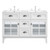 Isle 48" Double Bathroom Vanity Cabinet EEI-5428-WHI-WHI