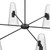 Beacon 6-Light Chandelier EEI-5648-CLR-BLK