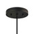 Beacon 1-Light Pendant Light EEI-5644-OPA-BLK