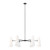 Beacon 6-Light Chandelier EEI-5648-OPA-BLK