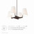 Mercer 4-Light Pendant Light EEI-5640-WHI-BRZ