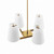 Mercer 4-Light Pendant Light EEI-5640-WHI-SBR