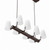 Enthrall 8-Light Chandelier EEI-5642-WHI-BRZ