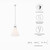 Starlight 1-Light Pendant Light EEI-5659-WHI-PON