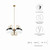 Stellar 5-Light Chandelier EEI-5658-OPA-SBR