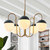 Stellar 5-Light Chandelier EEI-5658-OPA-SBR