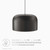 Avenue 1-Light Pendant Light EEI-5665-BLK