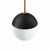 Stellar 1-Light Pendant Light EEI-5653-OPA-SBR