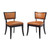 Pristine Vegan Leather Dining Chairs - Set of 2 EEI-4558-TAN