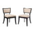 Pristine Upholstered Fabric Dining Chairs - Set of 2 EEI-4557-BEI