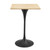 Lippa 28" Square Wood Bar Table EEI-4891-BLK-NAT
