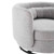 Relish Upholstered Fabric Swivel Chair EEI-5000-BLK-LGR