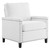 Ashton Upholstered Fabric Armchair EEI-4988-WHI
