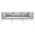 Harmony Sunbrella® Outdoor Patio Aluminum Sofa EEI-4967-WHI-GRY