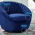 Whirr Tufted Performance Velvet Swivel Chair EEI-5004-BLK-NAV